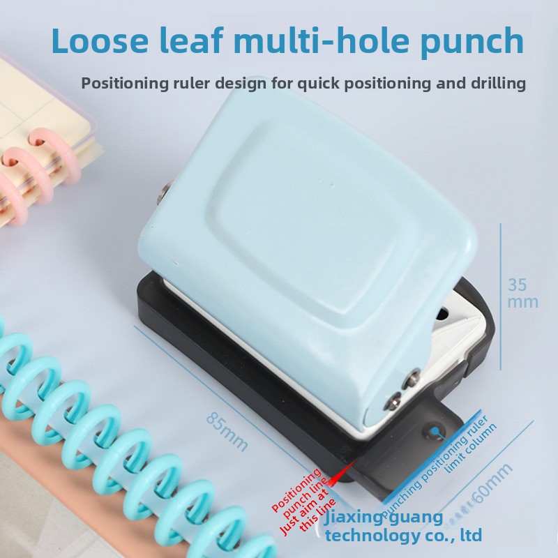 Binding Machine Comb - 6-gaats mini creatieve kleine perforator, handboek