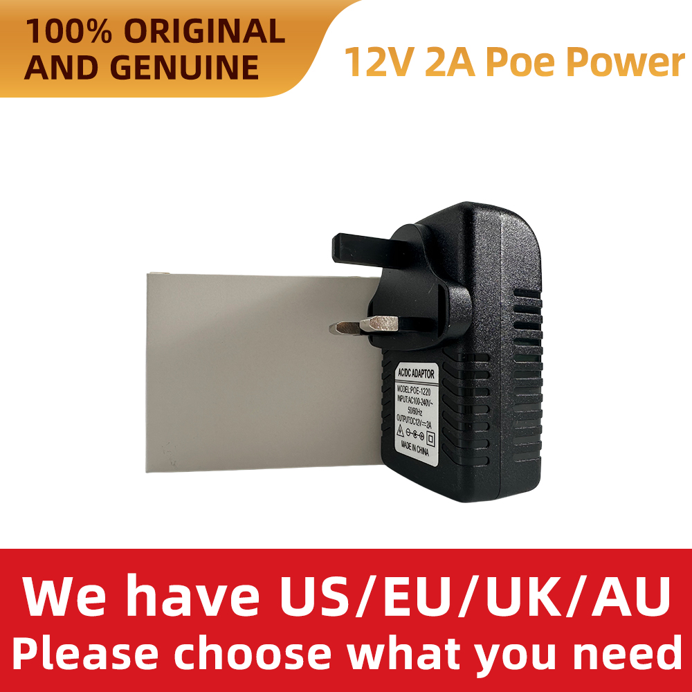 Power Over Ethernet - 12V 2A POE-injector, 24W, 10/100 Mbps,