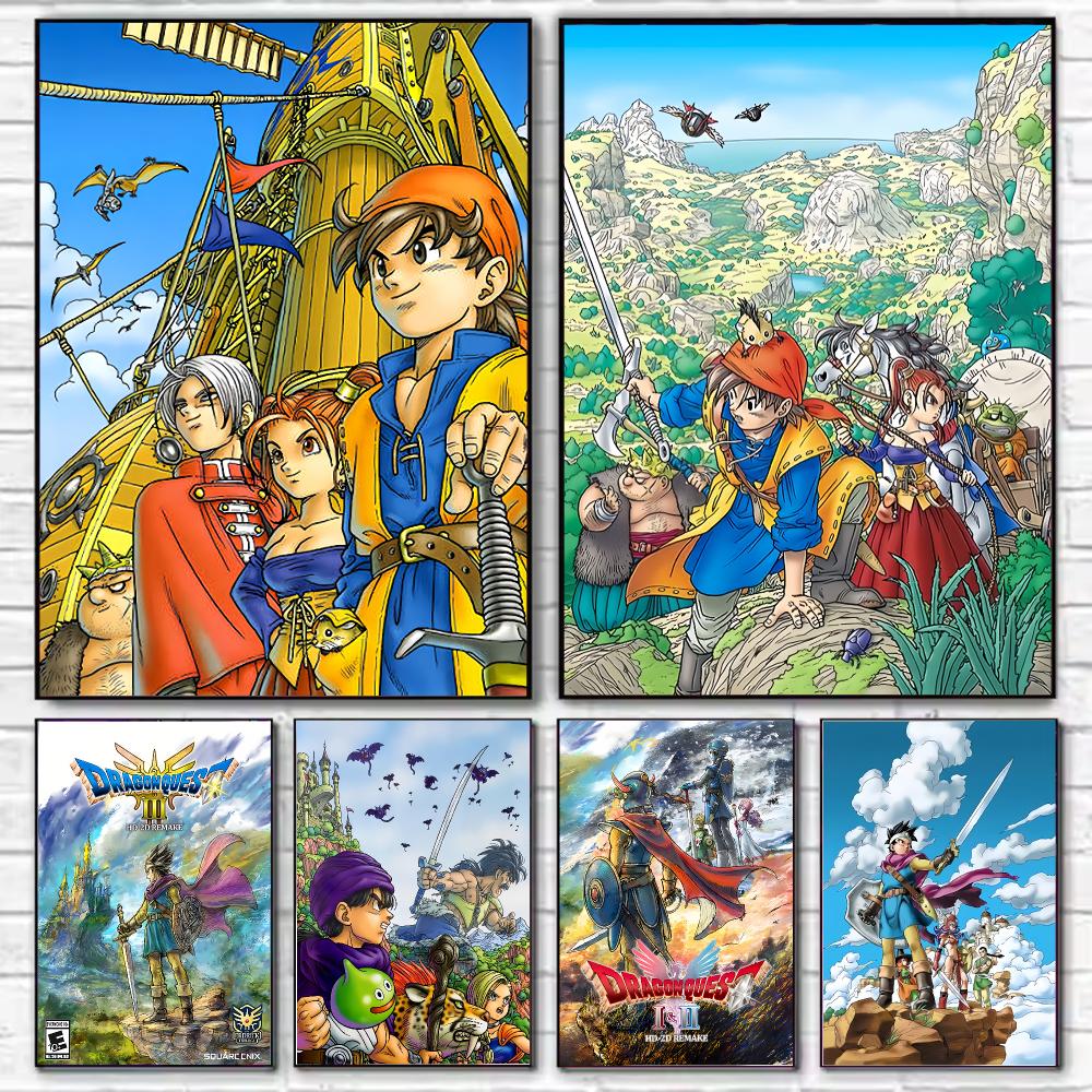 Office Quest - Game D-Dragon Q-Quest poster, stijlvolle wanddecoratie