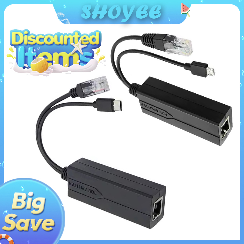 Power Over Ethernet - POE Splitter 48V naar 5V Micro
