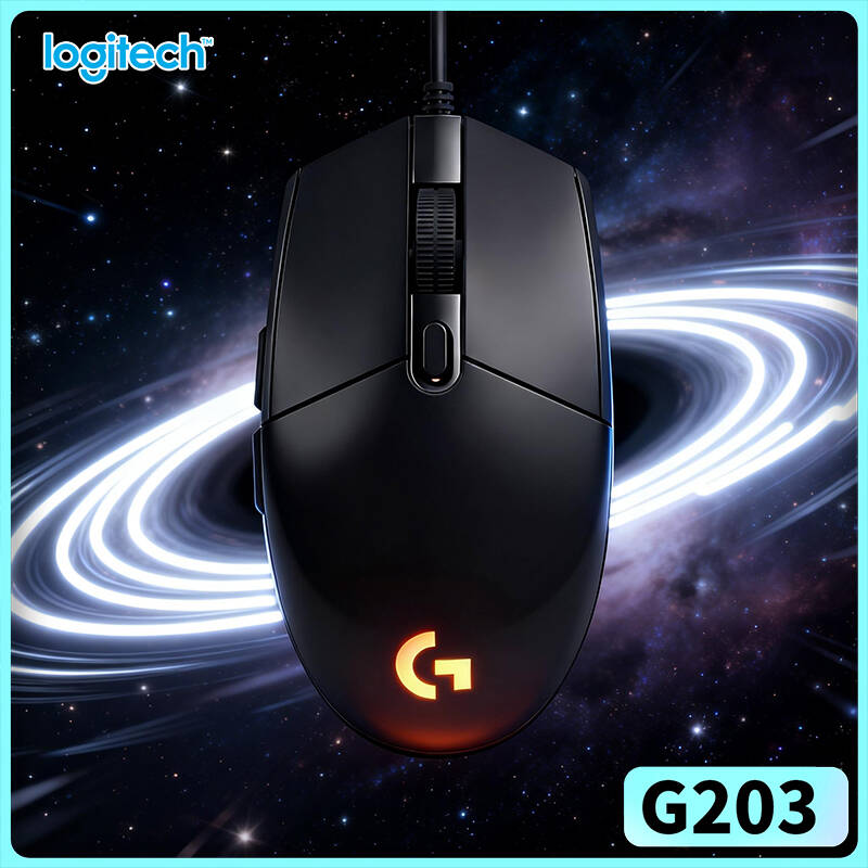Logitech Mouse G203 - Logitech G203 Bedrade Gamingmuis 200-8000 DPI
