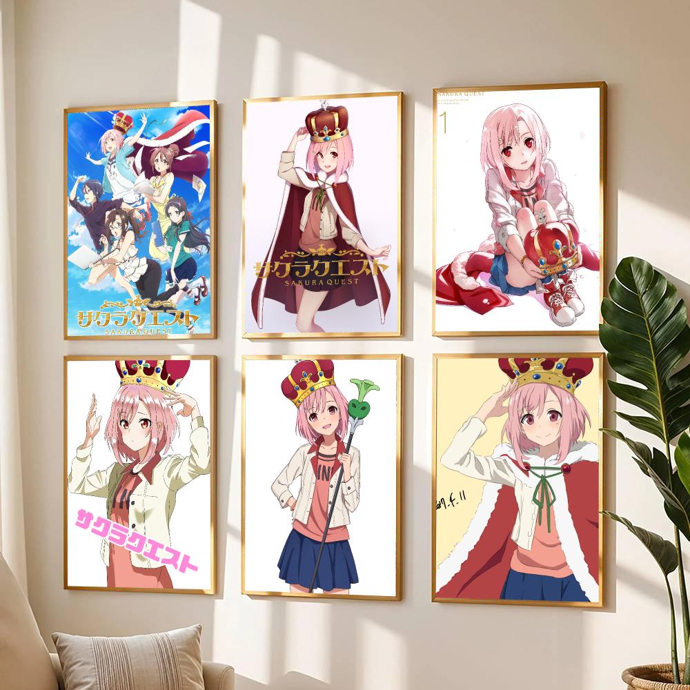 Office Quest - Anime S-Sakura Quest-T Poster Moderne Wandsticker