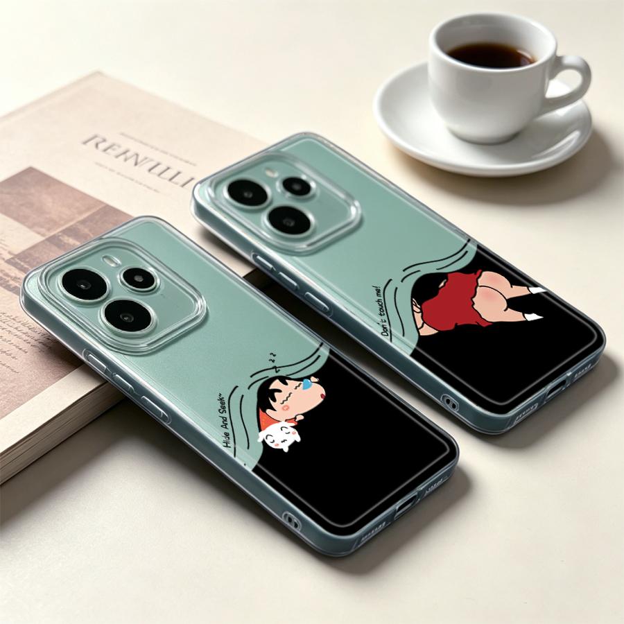 Receipt Printer Thermal - Cartoon Shin-ChanS zachte telefoonhoesje voor Xiaomi