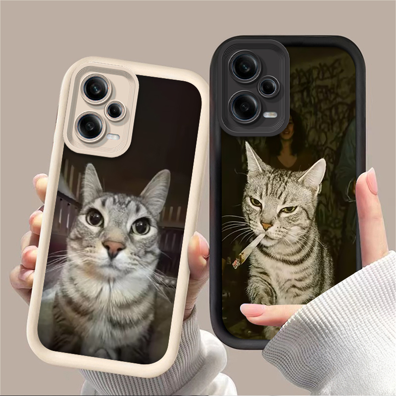 Receipt Printer Thermal - Trendy telefoonhoesje met rokende kat voor