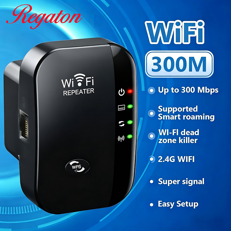 Office Technologies - Draadloze 300M 2.4GHz WiFi Range Extender,