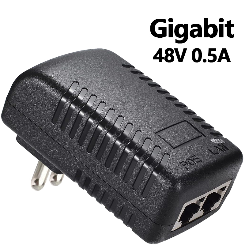 Power Over Ethernet - CCTV-beveiligingscamera, POE-voedingsadapter, 48V, 0,5A, EU-stekker, voor