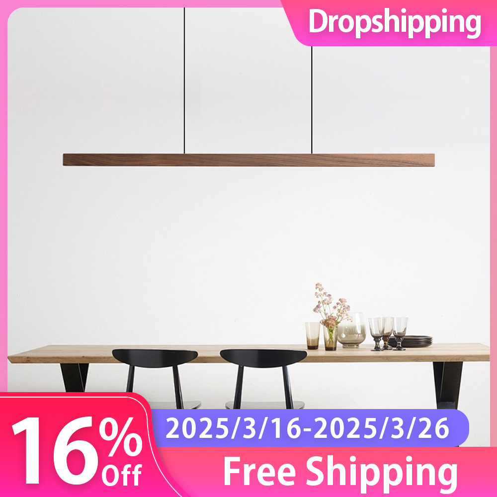 Office Technician - Aangepaste houten hanglampen Hanglamp Tafel LED