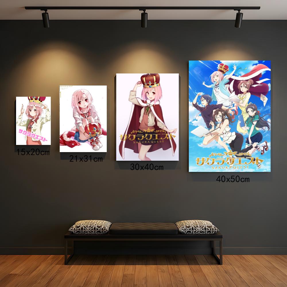 Anime S-Sakura Quest-T Poster, - Office Quest recensie en prijs