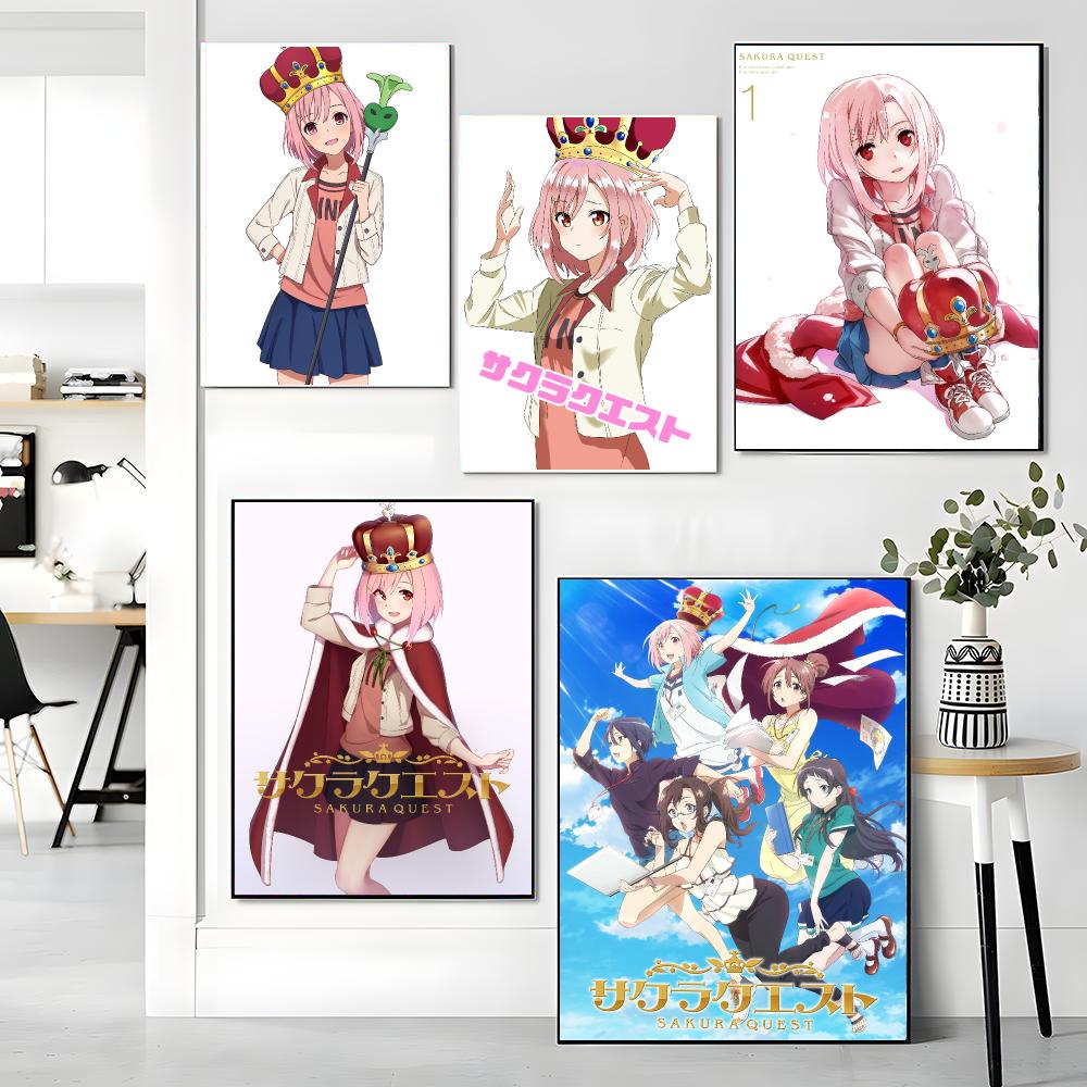 Anime S-Sakura Quest-T Poster, - Office Quest recensie en prijs