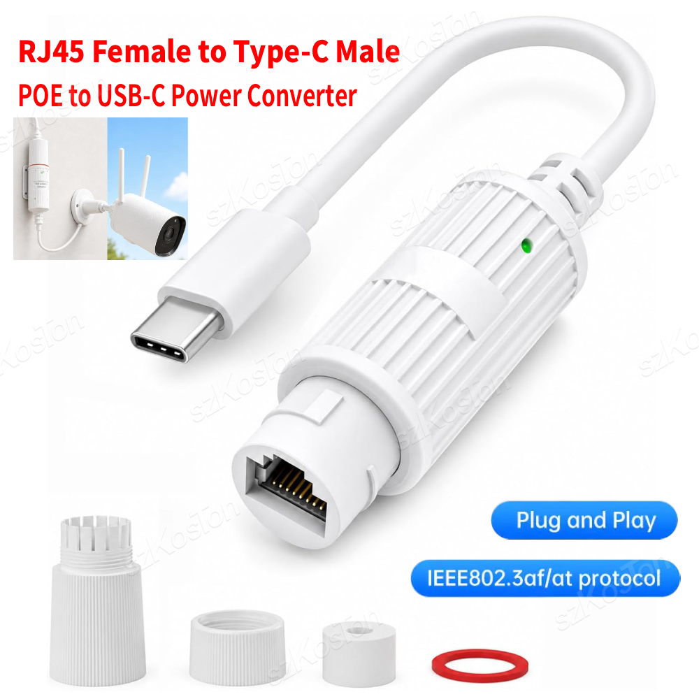POE naar USB-C stroomconverter - Power Over Ethernet recensie en prijs
