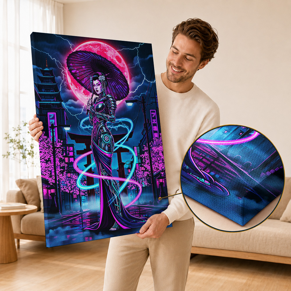 Cyberpunk Canvas Print Poster  - Office Technologies recensie en prijs