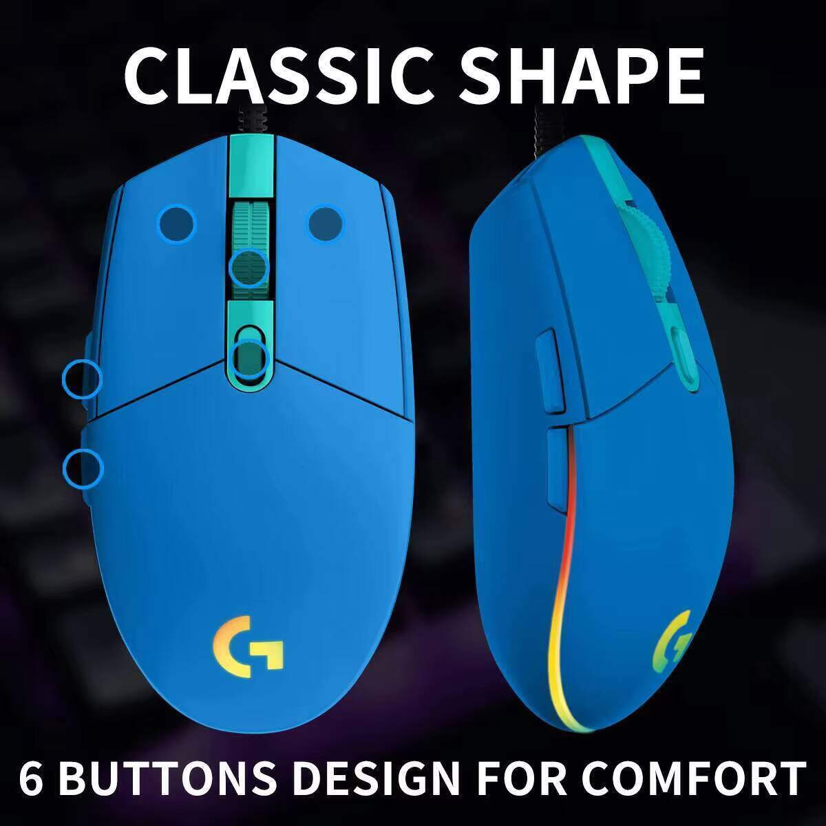 Logitech G203 LIGHTSYNC Bedrad - Logitech Mouse G203 recensie en prijs